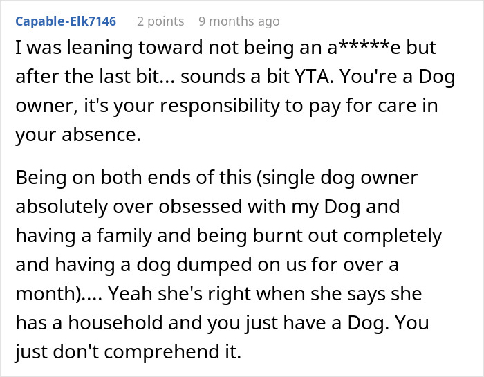 Woman Refuses To Dogsit Her Brother's Elderly Dog, Gets Shocked When He Declines To Babysit Her Kids Woman Refuses To Dogsit Her Brother's Elderly Dog, Gets Shocked When He Declines To Babysit Her Kids