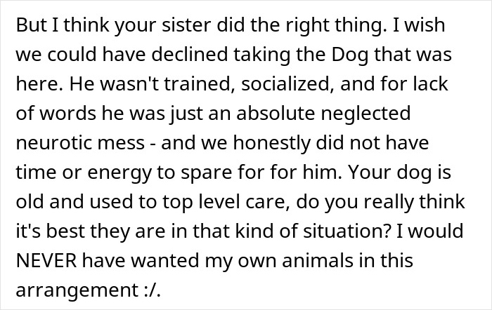 Woman Refuses To Dogsit Her Brother's Elderly Dog, Gets Shocked When He Declines To Babysit Her Kids Woman Refuses To Dogsit Her Brother's Elderly Dog, Gets Shocked When He Declines To Babysit Her Kids