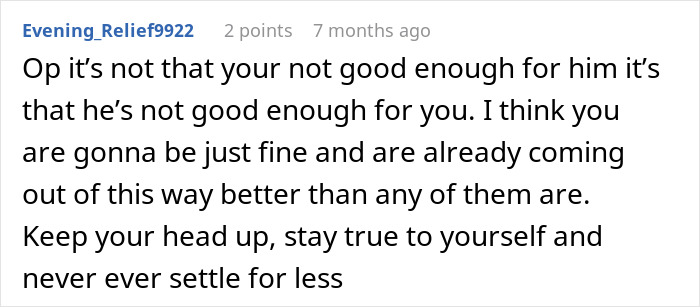 Reddit comment offering support and advice to a woman in a complicated relationship with her boyfriend and his pregnant mistress.