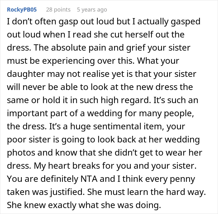 Teen Claims Her Dad &ldquo;Ruined Her Future&rdquo; After Making Her Pay For The Wedding Dress She Destroyed