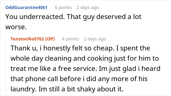 Deceitful Man Takes Advantage Of Woman's Crush, Uses Her For Washer And Free Food, She Kicks Him Out