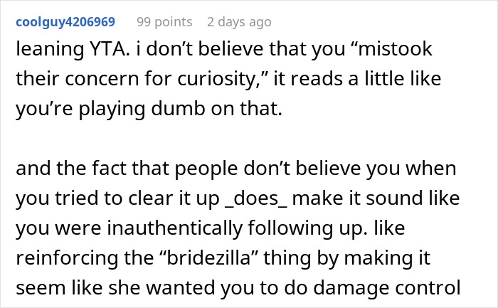 Text post discussing a woman who buzzed her hair after a friend&rsquo;s wedding and rumors about growing it out.