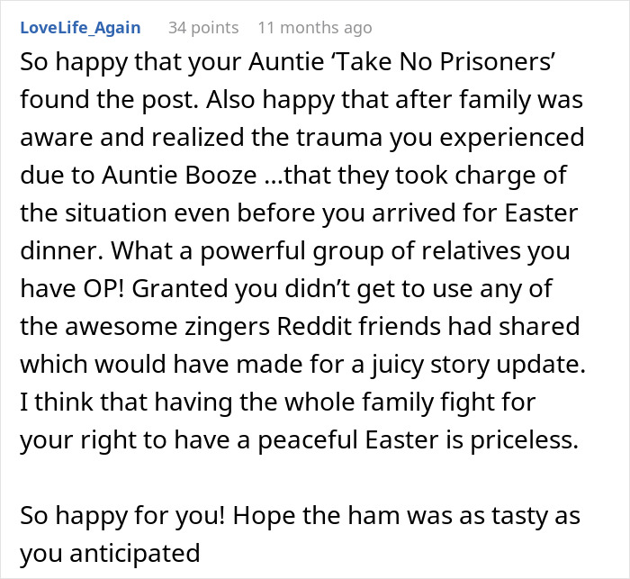 People Suggest Comebacks For This Woman Who Hates Her Aunt, Family Finds The Post And Does The Job For Her People Suggest Comebacks For This Woman Who Hates Her Aunt, Family Finds The Post And Does The Job For Her