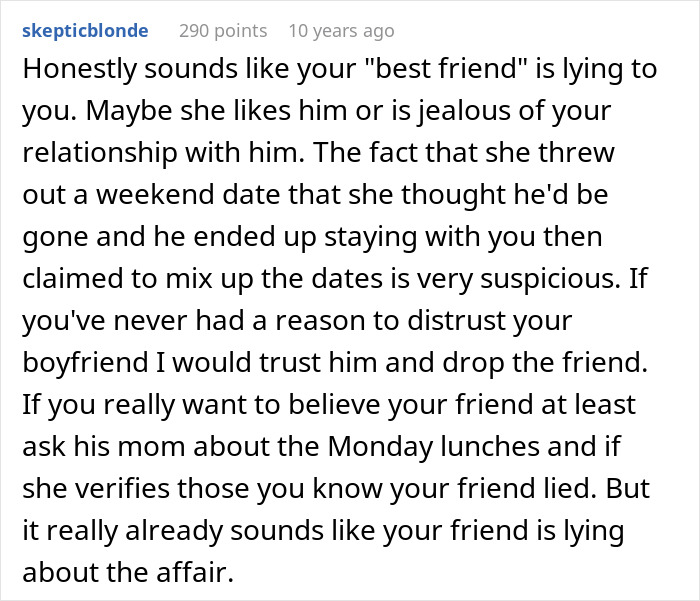 Woman Confused Why Friend Claims She Slept With Her BF When She Didn&rsquo;t