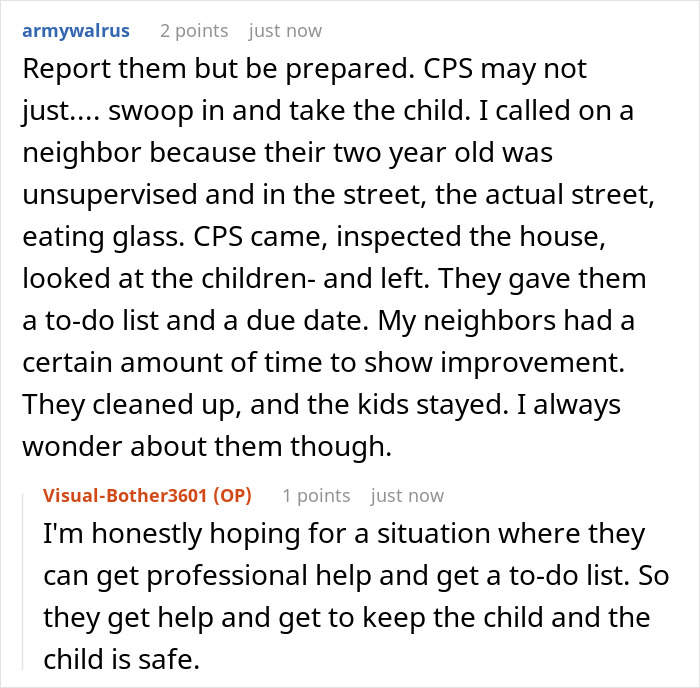 Alt text: Mom and pregnant daughter living in a cluttered, unclean home with concerns about child safety and CPS involvement