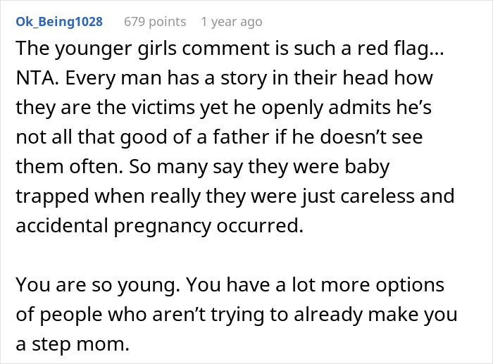 Young woman on a date with a single dad, sharing a moment outdoors with smiles and casual attire.