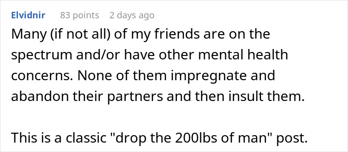 Screenshot of a social media comment discussing mental health challenges and relationship struggles after a wedding photo incident.