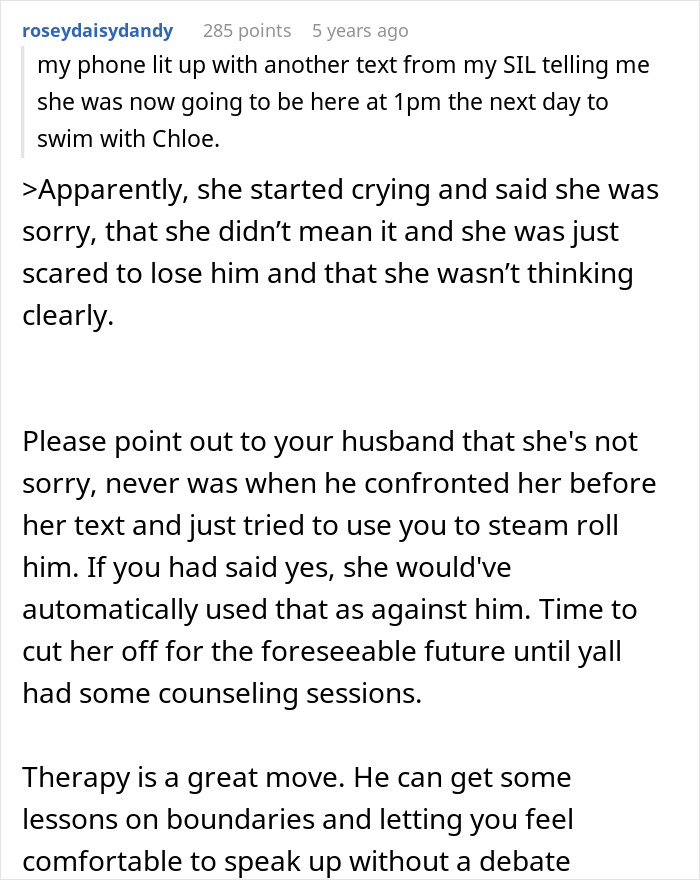 Text message conversation showing a sister-in-law calling a pregnant woman a beached whale after a failed replacement plot.