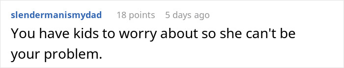 Online comment discussing family concerns amidst mom work drama and relationship issues.