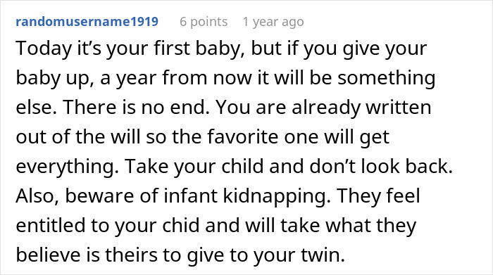 Family Demands Woman Give Up Her Babies To Sister Who "Deserves Them More," Steals Them After She Refuses