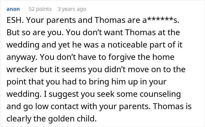 Groom Lets Every Wedding Guest Know Exactly Why His Jerk Brother Is Not There