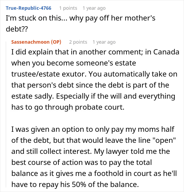 Online discussion about husband refusing to let wife get chemotherapy and daughter seeking revenge in a family conflict.