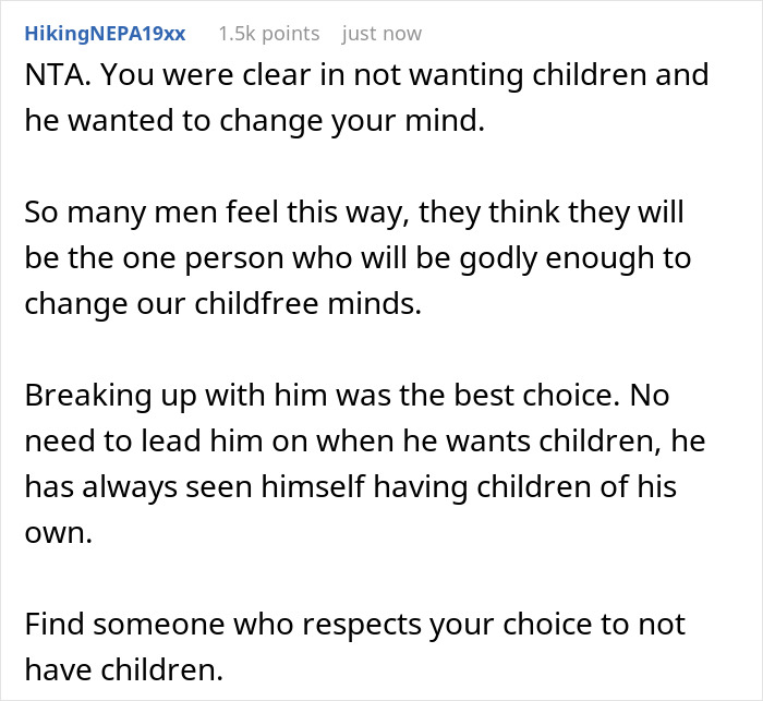 Text post discussing a boyfriend demanding veto on woman&rsquo;s medical procedure to keep his fatherhood dreams alive.