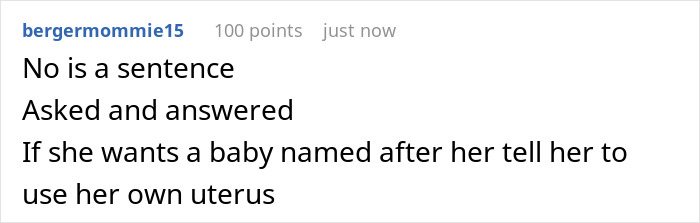 Spoiled Aunt Wants Niece To Be Named After Her, Raises Hell After BIL Says No Way And Snubs Her