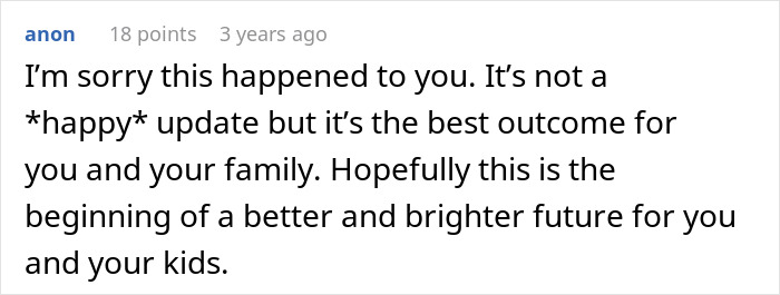 Comment expressing sympathy for mom coming back from 10-hour shift to baby screaming, son panicking, and household mess.