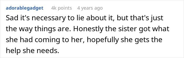 Comment discussing a sister discovering her brother&rsquo;s secret boyfriend and demanding to date him instead.