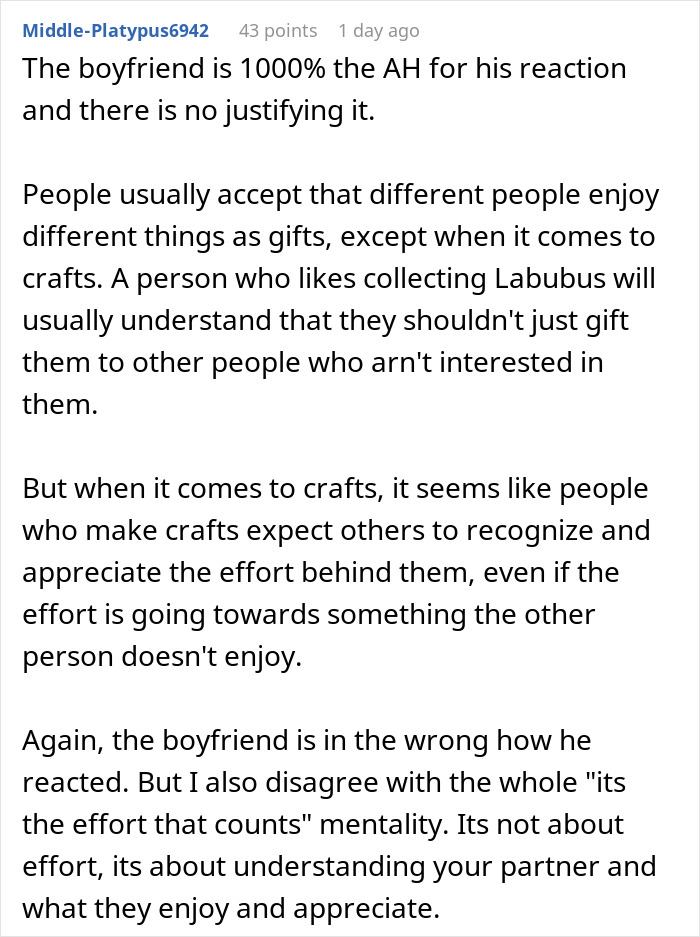 Lady Aghast After "Perfect" BF Displays His Red Flags By Mocking Her Gift In Front Of Their Friends
