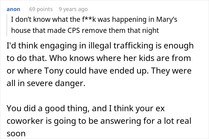 Screenshot of a Facebook comment discussing concerns about an adopted child’s behavior and potential dangers to kids. Screenshot of a Facebook comment discussing concerns about an adopted child’s behavior and potential dangers to kids.
