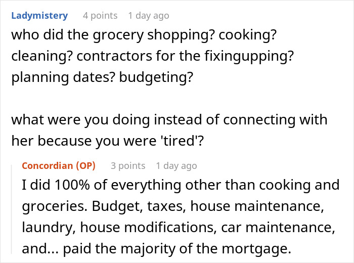 Screenshot of a forum discussion where a man tries to understand why his fianc&eacute;e left him and internet users respond.