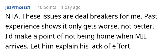 Screenshot of an online comment discussing a man’s frustration after being assigned household chores, questioning if he is truly busy with work. Screenshot of an online comment discussing a man’s frustration after being assigned household chores, questioning if he is truly busy with work.