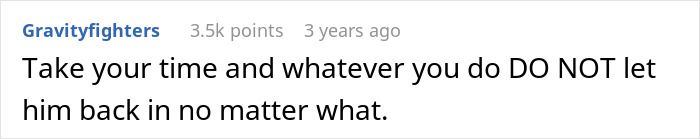 Comment text on a social media post showing concern about a mom coming home from a long shift to a chaotic scene with a baby screaming and son panicking.