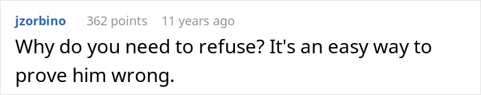 Screenshot of a social media comment discussing the ease of proving paternity with a secret test for newborn baby.