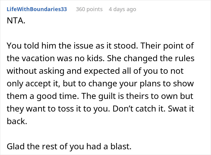 Selfish Lady Brings Kid On Child-Free Trip, Throws A Fit When Friends Go Out And Party Without Her