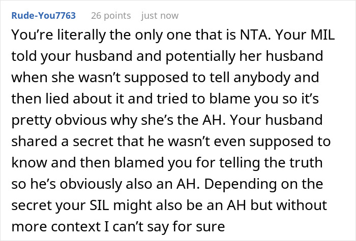 Woman Tells SIL Her Own Mom Leaked Confidential Information, Gets Scolded For Starting Family Drama