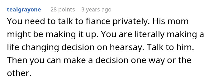 MIL Breaks Down And Tells Woman Her Fianc&eacute;'s Secret While He's In The Hospital: "Worried About His Sins"