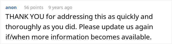 Screenshot of a Facebook comment thanking a woman for addressing behavior issues with her 8th adopted child. Screenshot of a Facebook comment thanking a woman for addressing behavior issues with her 8th adopted child.