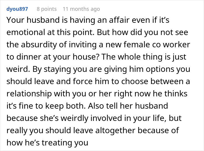 Text message advice about a woman who sleeps with a married man and confronts his wife with bold texts.