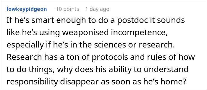 Commenter questions if man is really busy with work while showing frustration over household chores dumped on him. Commenter questions if man is really busy with work while showing frustration over household chores dumped on him.