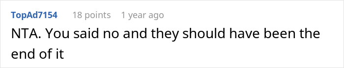 Comment text on a white background discussing a situation involving a young woman and single dad date advice.