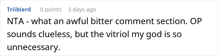 Screenshot of a comment expressing frustration about someone who grew up wealthy failing to read the room and losing friends.
