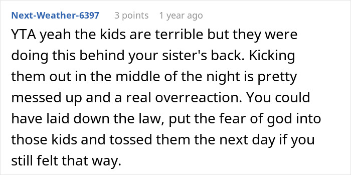 Woman Kicks Sister And Her “Monster” Kids Out In The Middle Of The Night, Bans Them From Visiting Woman Kicks Sister And Her “Monster” Kids Out In The Middle Of The Night, Bans Them From Visiting