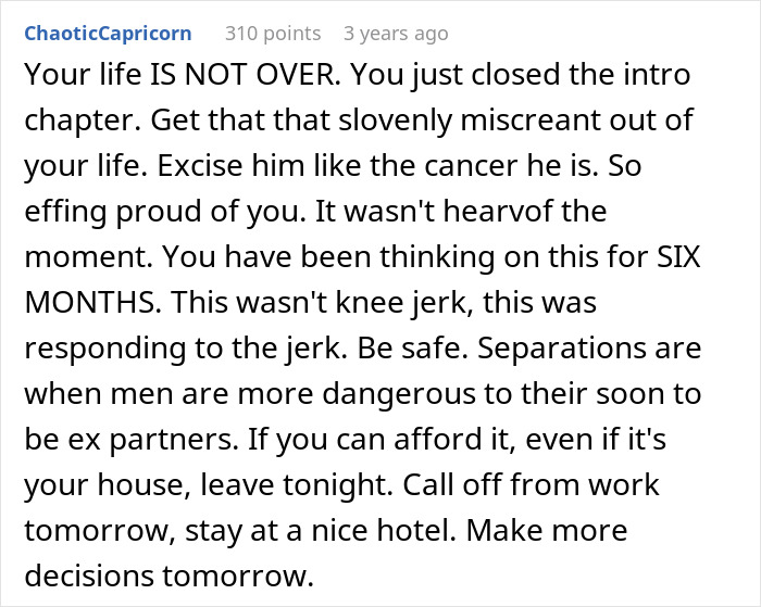 Man Throwing A Bag Of Chips At Wife Is Her Last Straw, She Leaves Him For The 4th And Last Time