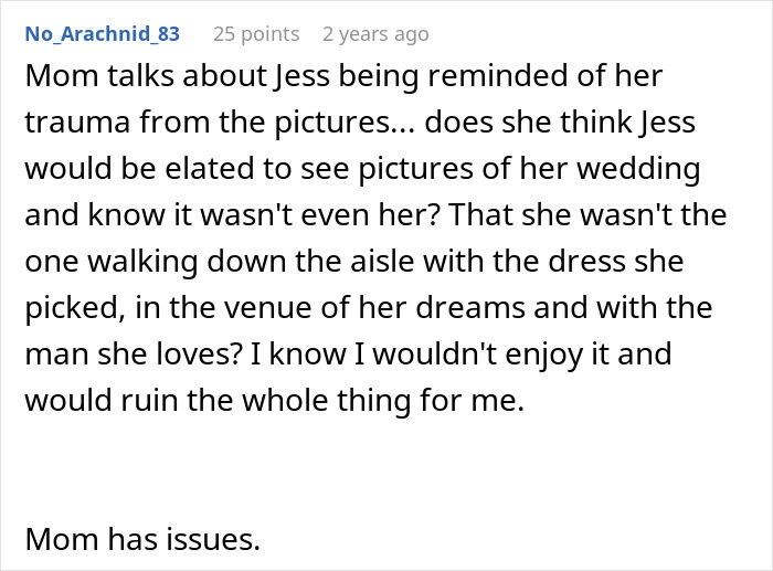 Woman Flabbergasted After Mom Offers An Absolutely Unhinged Idea To Save Her Twin Sister&rsquo;s Wedding