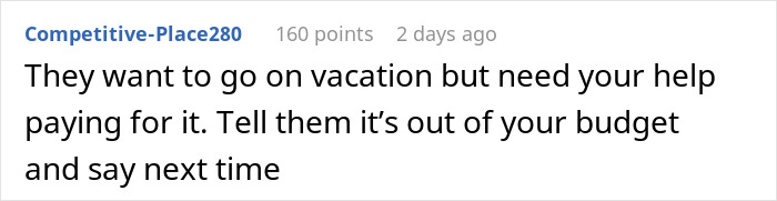 Lady Invites Sis And BIL For A Trip For Free, Then Starts Endless Mind Games On Money And Terms