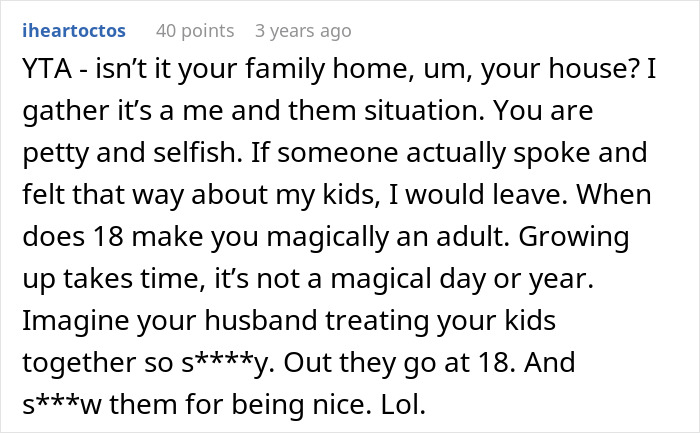 Woman Wants 18YO Stepdaughter To Move Out As She Was Already “Nice Enough To Let Her Stay For 6 Years” Woman Wants 18YO Stepdaughter To Move Out As She Was Already “Nice Enough To Let Her Stay For 6 Years”