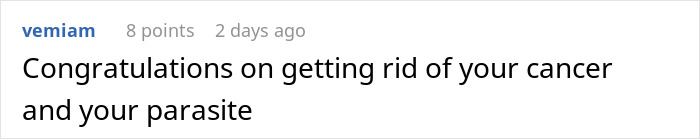 Comment on a forum post with text about overcoming cancer and parasites, discussing thoughts on abandonment and reality check in a relationship. Comment on a forum post with text about overcoming cancer and parasites, discussing thoughts on abandonment and reality check in a relationship.