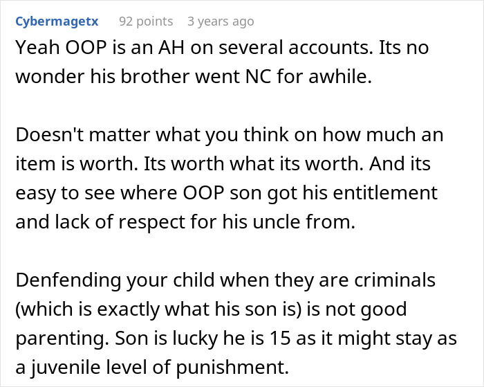 Man Refuses To Pay Brother Back For A Figurine His Son Stole Until He Finds Out The Reason Behind It
