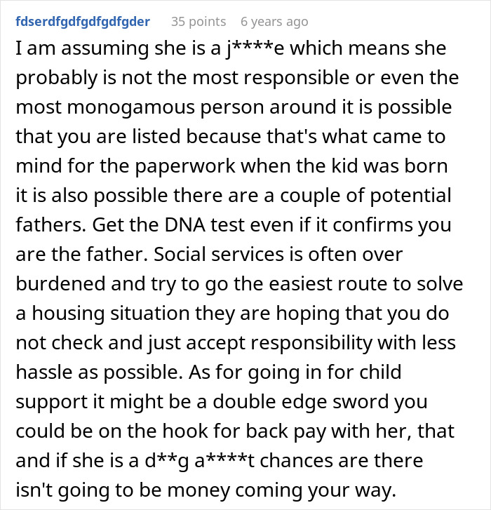 Single man’s life changes after child services call naming him her legal father, DNA test advised for confirmation. Single man’s life changes after child services call naming him her legal father, DNA test advised for confirmation.