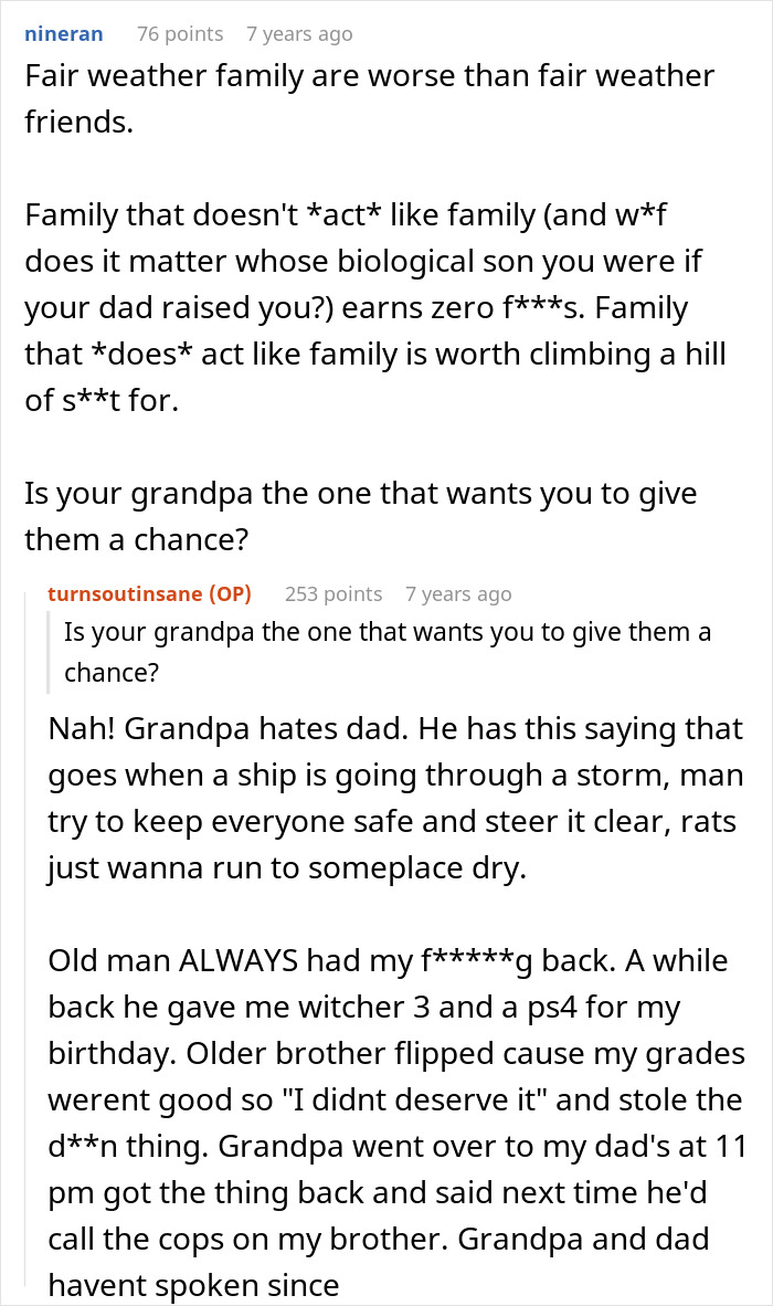 Reddit conversation discussing family loyalty and trust after a DNA lab mixes paternity results causing confusion.