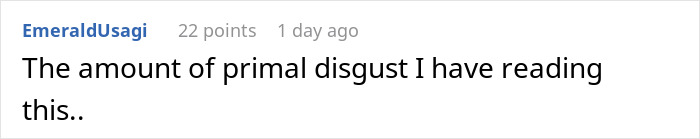 User comment on Reddit expressing strong disgust after reading a story about a woman detained by ICE in a parking lot. User comment on Reddit expressing strong disgust after reading a story about a woman detained by ICE in a parking lot.