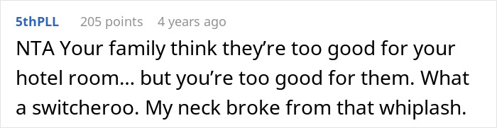 Family Ignores All Booking Warnings, Then Demands To Stay With Couple In Their Hotel Room