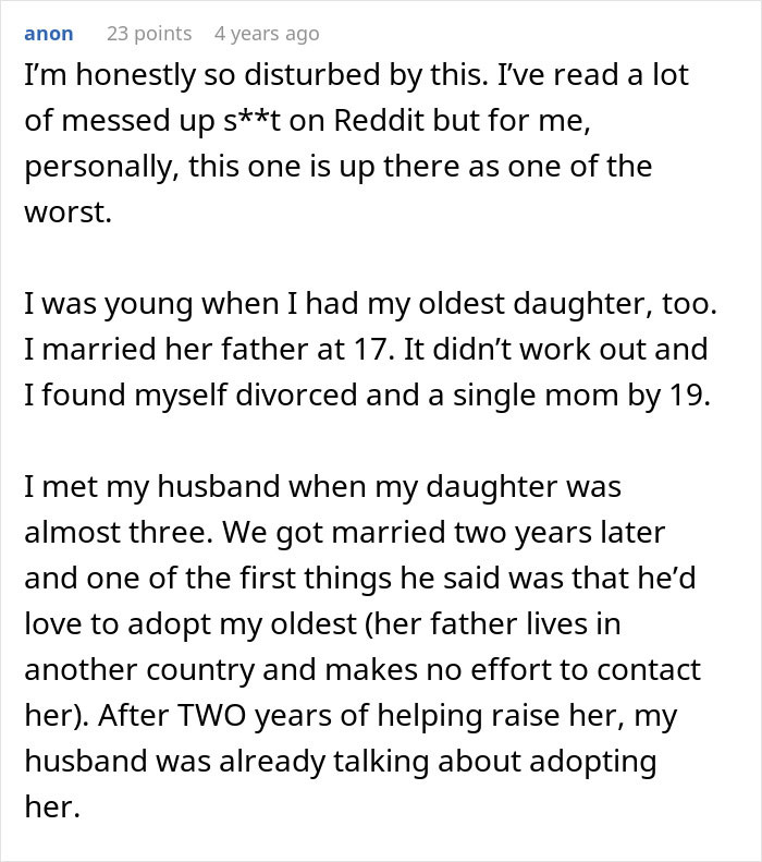 Man Refuses To Adopt Stepdaughter After Raising Her For 10 Years, Breaks Her Heart