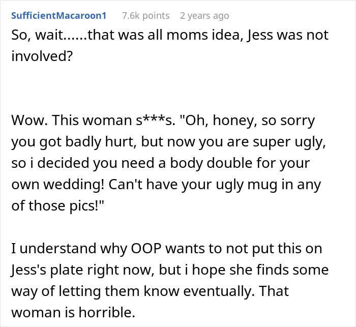 Woman Flabbergasted After Mom Offers An Absolutely Unhinged Idea To Save Her Twin Sister&rsquo;s Wedding