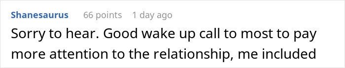 Screenshot of an online comment discussing a relationship, related to a man trying to understand why fianc&eacute;e left him.