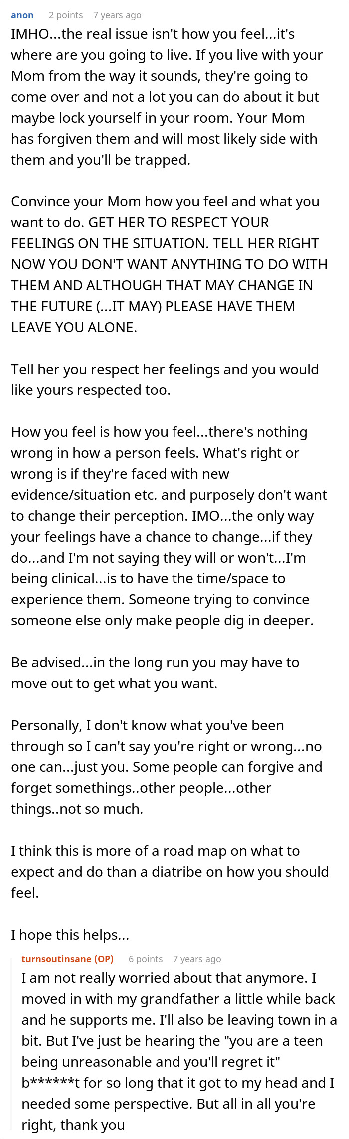 Text conversation discussing family conflicts and respect, related to DNA lab paternity results mix-up and reconnecting with the wrong son.