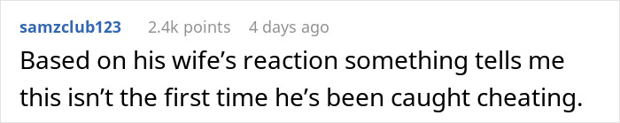 Screenshot of a comment revealing suspicion about a boyfriend caught cheating, related to relationship trust issues.